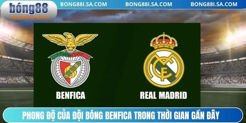 Phong độ của đội bóng Benfica trong thời gian gần đây